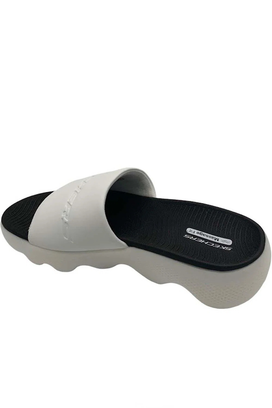 Skechers Men's Gowalk Massage Fit Slide Sandals Kneaded Relief White - Medium - Picture 3 of 3